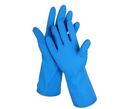 化学使用のための18のミルの手袋の青いニトリルの台所330mmニトリルの手袋