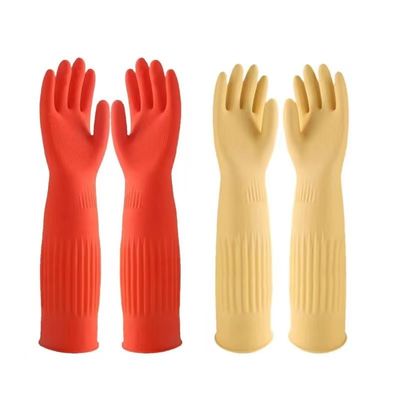 高柔軟性裏地付きラテックス手袋(湿潤環境での産業作業用)