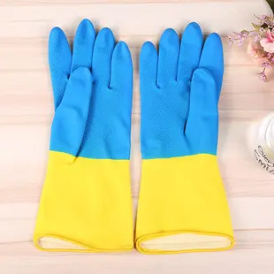 乳液の群によって並べられる世帯の手袋の台所Dishwashingの手袋30-32CMの長さ