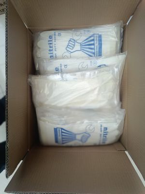 耐水性ニトリル製食器洗い用手袋 化学薬品耐性 カスタムロゴ付き 洗浄作業に耐久性のある保護を提供