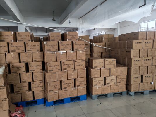 工業用使い捨て用ビニール手袋 大型ビニール手袋 繊維の表面手袋 食品加工および工業作業用