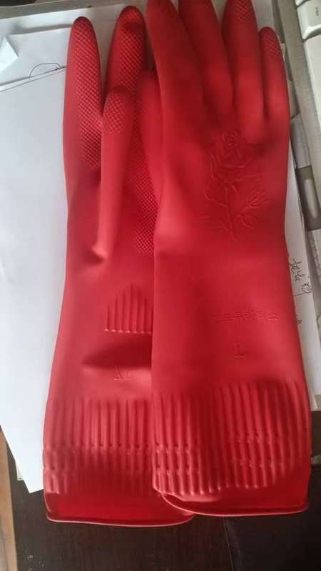 Oem Extra Long Cuff Latex Gloves Customized Logo 100g Pair Thick Durable Gloves Ideal For Chemical Handling Applications