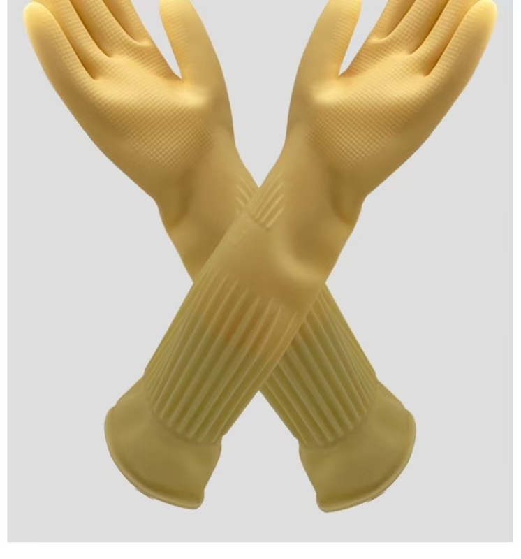 小型サイズ超ロングカフ ラテックス手袋 使い捨て 防水